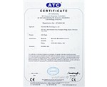 Certificate sample